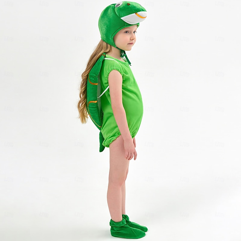 Animal Turtle Halloween Cosplay Costume Outfits Funny Costumes Cosplay Kid's Boys' Girls' Halloween Carnival Mardi Gras Performance Party Easy Halloween Costumes Dress Up2