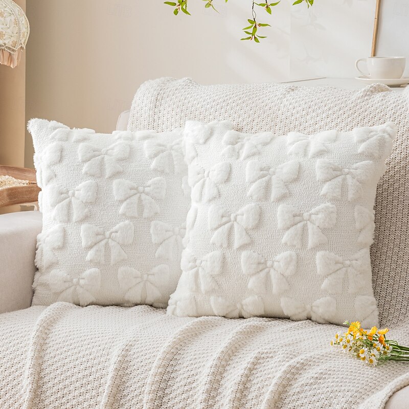 1 pcs Polyester Pillow Cover, Solid Colored Casual Square Zipper Traditional Classic2