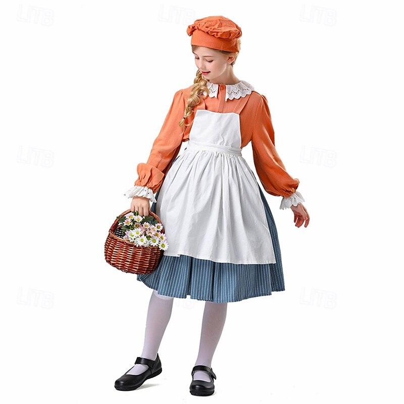 Halloween Masquerade Halloween Kid's Girls' Halloween Children's Day Masquerade Performance Halloween Easy Halloween Costumes Dress Up2