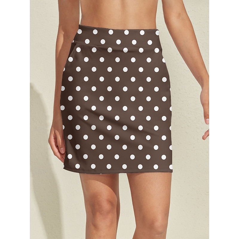 Women's Tennis Skirts Golf Skirts Brown Skirt Ladies Golf Attire Clothes Outfits Wear Apparel4