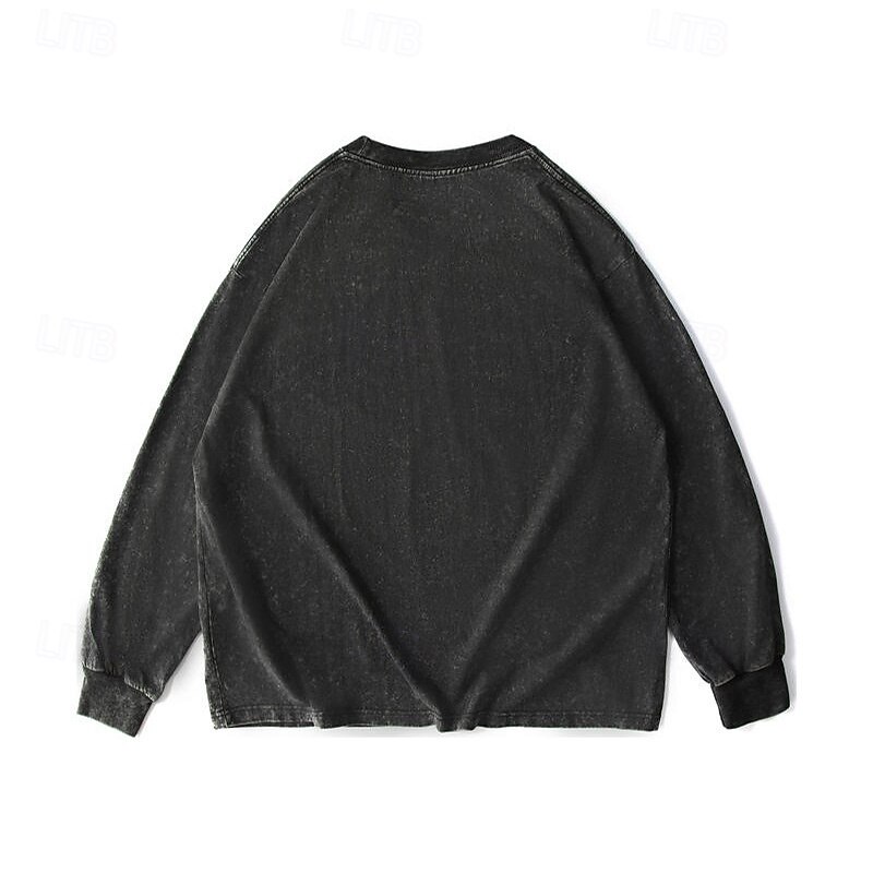 Men's T Shirt Tee Tee Top Long Sleeve Shirt Long Sleeve Crew Neck Spring Fall Plain Fashion Designer Basic Classic Vacation Street Going out Black Army Green Rose Top Tee for Men2