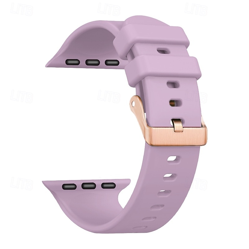Sport Band Compatible with Apple Watch band 38mm 40mm 41mm Rugged Metal Clasp Adjustable Silicone Strap Replacement Wristband for iwatch Ultra 2 Series 9 8 7 SE 6 5 4 3 2 14