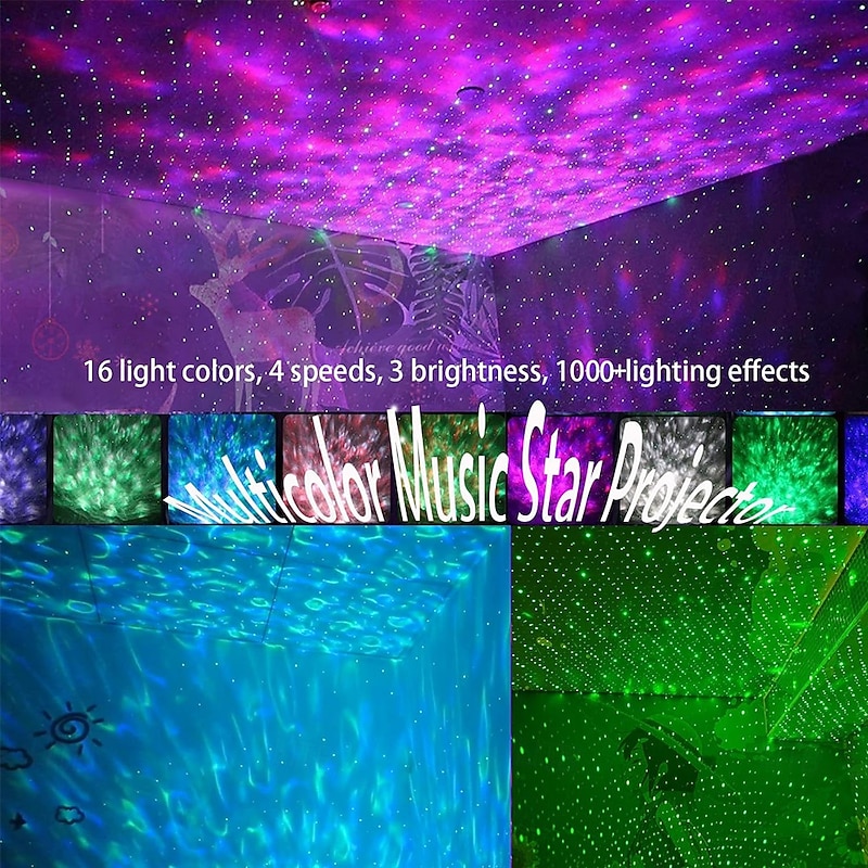 Star Galaxy Light Projector with Bluetooth Speaker Multiple Colors Dynamic Projections Star Night Light Projector for Kids Adults Bedroom Space Lights for Bedroom Decor Aesthetic4