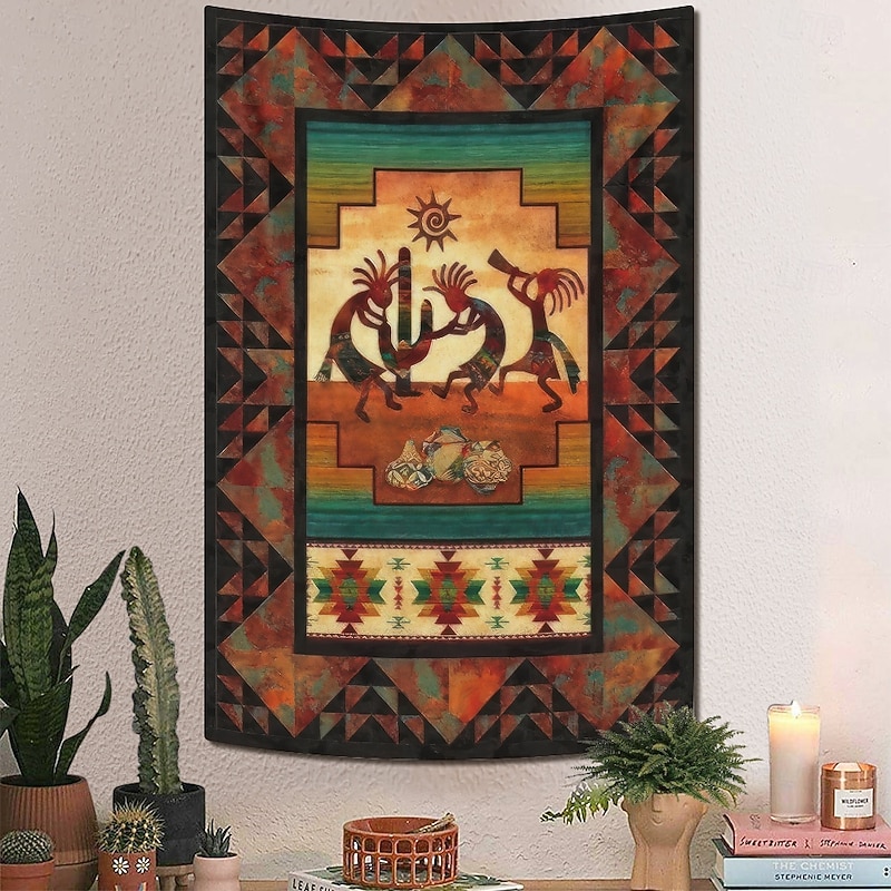 Tapestry Wall Hangings KoKopelli Ethnic Native American South American Bedroom Living Room Dorm Home Decor2
