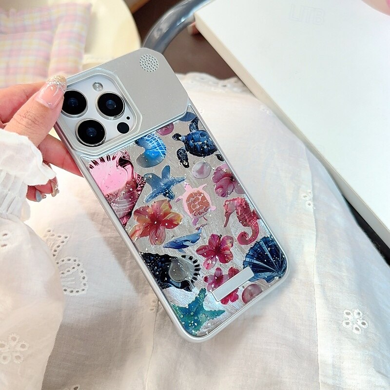 Phone Case For iPhone 16 15 14 Pro Max Plus 13 Pro Max Back Cover Shockproof Flower Floral PC4
