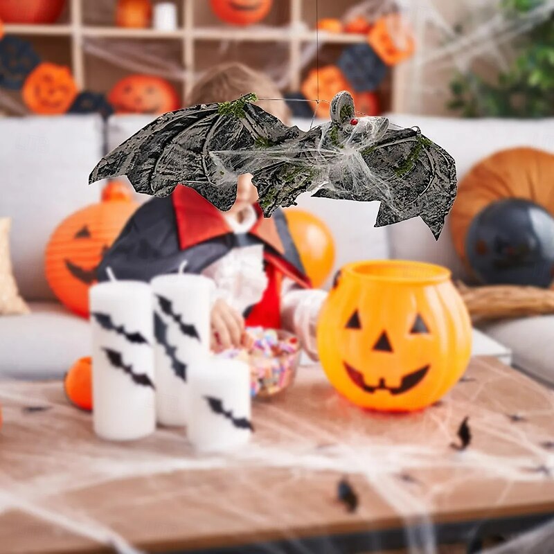 Halloween Bat Decoration Versatile Props Horror Spooky3