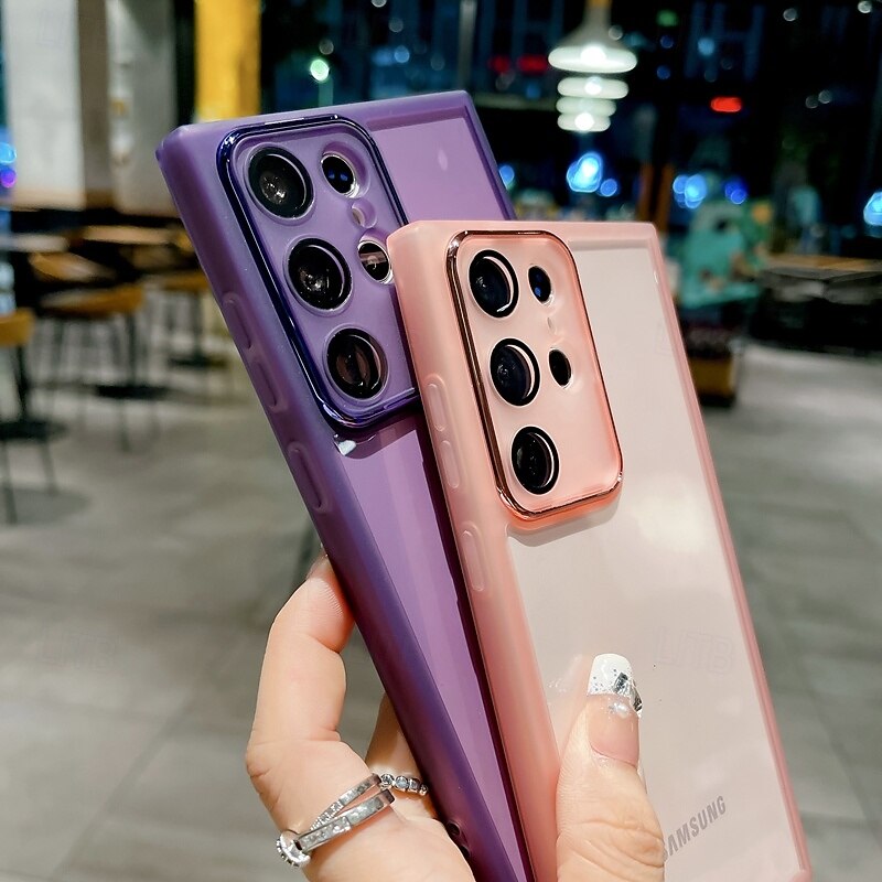 Phone Case For Samsung Galaxy S25 S25 Edge S24 S24 FE S23 Ultra Plus S22 Plus  Ultra A16 A55 5G A35 5G A25 Back Cover Shockproof Color Gradient Silicone3