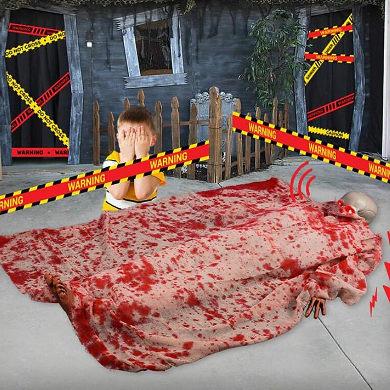 Dead Body Props Sound Activated Realistic Large Haunted House Prop 1 Dead Body Decoration