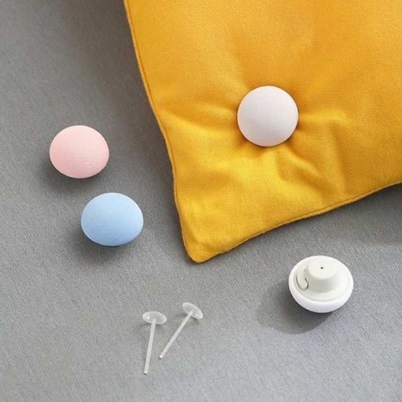 6/12pcs Duvet Cover Holding Clip, No-Pin Mushroom Quilt Fasteners with One-Click Unlock, Bed Sheet Grippers, Random Color