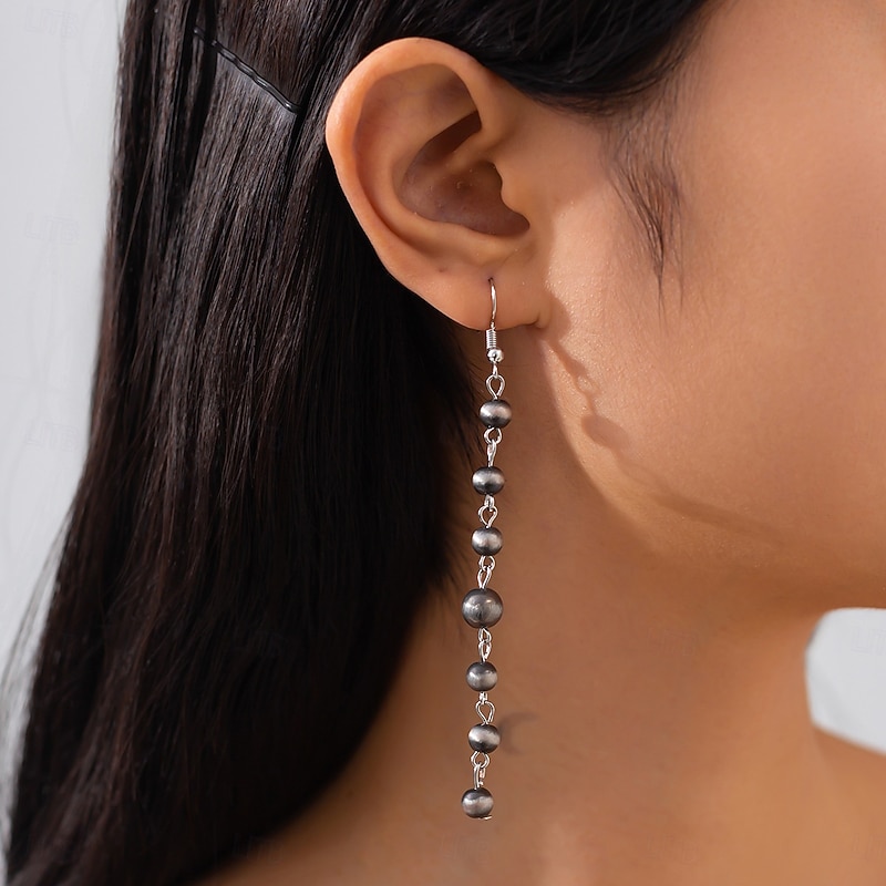 Women's Drop Earrings Retro Precious Elegant Vintage Simple Opal Earrings Jewelry Light Coffee For Wedding Party Holiday 1 Pair2