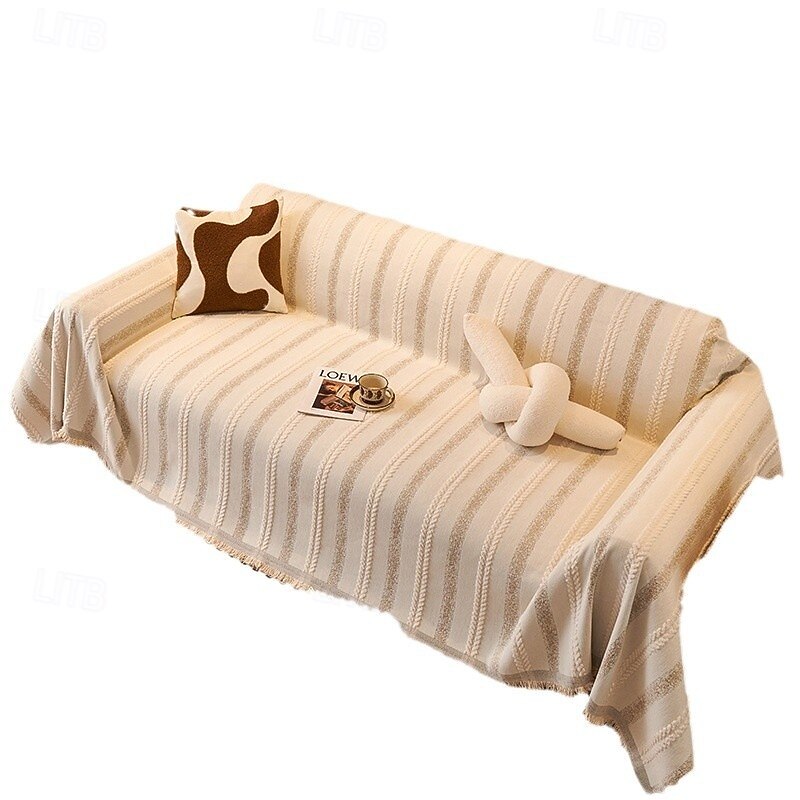 Luxury Couch Cover for Pets, Pet Friendly Thickened Winter Sofa Throw Blanket, Modern Minimalist Anti-Slip Anti-Scratch Sofa Protector, Elegant Couch Slipcover for Living Room3