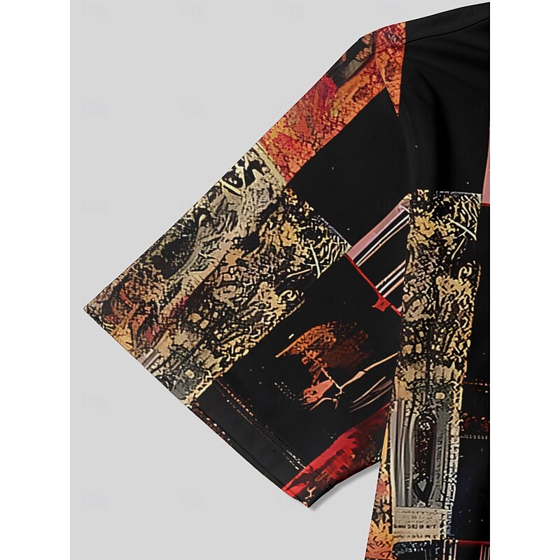 Men's Golf Polo Shirt Red Short Sleeve Top Golf Attire Clothes Outfits Wear Apparel4