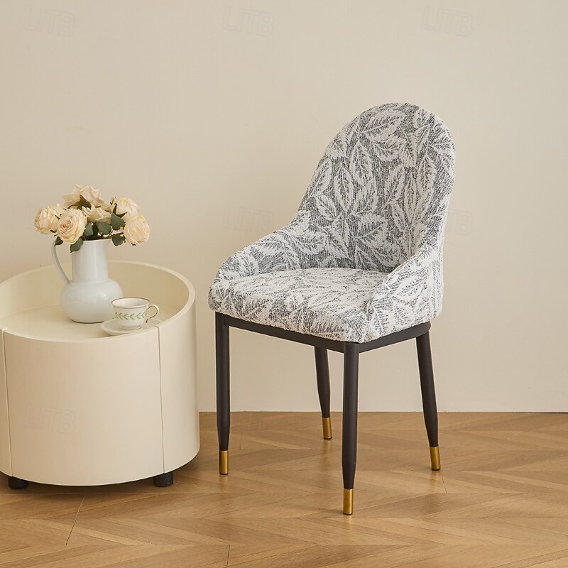 1PC Dining Chair Cover for Home - Polar Fleece Fabric Stretch Slipcover, Soft Warm Seat Cover Fits Most Chairs, Non-Slip Elastic Bottom, Machine Washable4