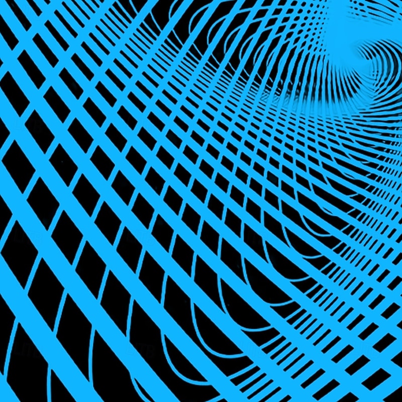 Men's Geometric Optical Illusion Swirl Dress Pants Golf Pants Trousers Mid Waist Casual Sports Outdoor Slim Fit Pants with Pockets Spring Fall 3D Print Light Blue Blue Orange2