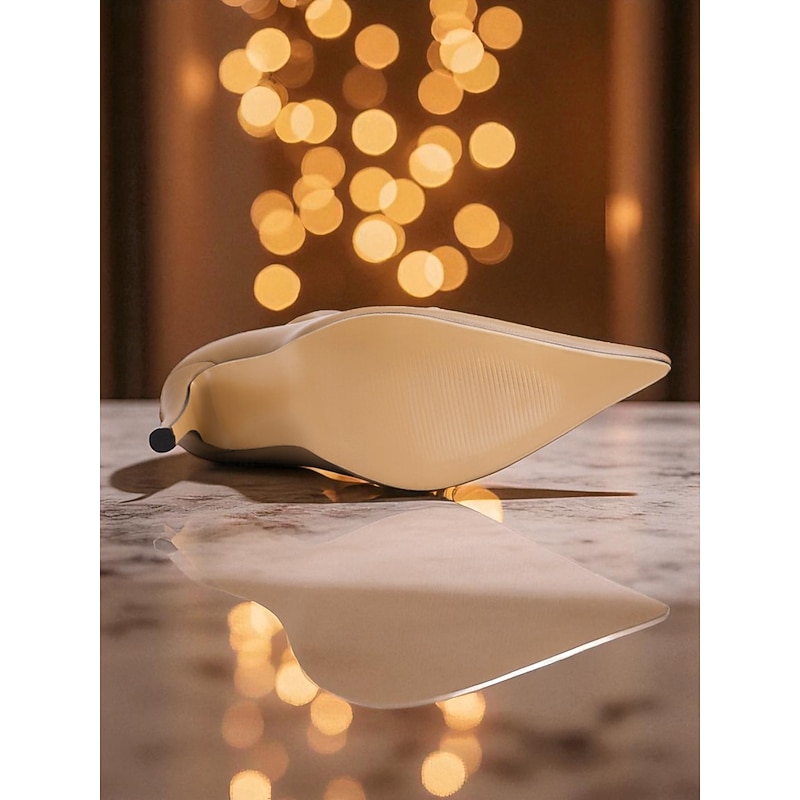 Women's High Heel Thigh High Boots -Faux Leather Stretch Fit, Pointed Toe Stiletto, Sexy Fashion Over-the-Knee Boots for Women, Ideal for Urban Party Wear4