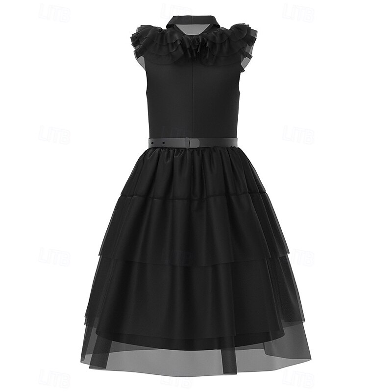 Gothic Horror Dark Academia Dress Costume Fancy Dress Cosplay Movie Cosplay for Women's Girls' Adults Kid's Halloween Carnival Performance Party Educational Dress Up4