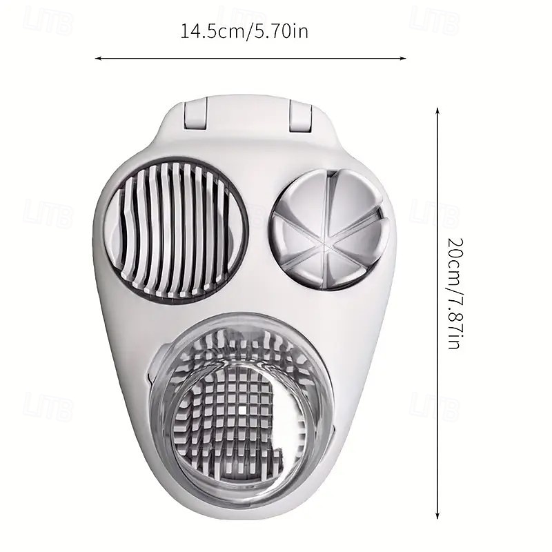 Heavy-Duty Manual Egg Slicer, Chopper, and Dicer with Multi-Function Round Blades, Ideal for Omelets, Salads, and Breakfast, Ergonomic, Easy-to-Clean Kitchen Gadget for Home and Commercial Use4