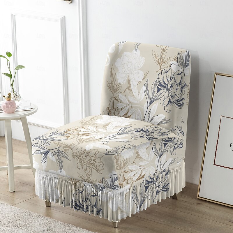 1pc Stripe Printed Dining Chair Cover, Stretch Spandex Slipcover with Elastic Band, Furniture Protector for Dining Room, Wedding, Banquet, and Home Decor2