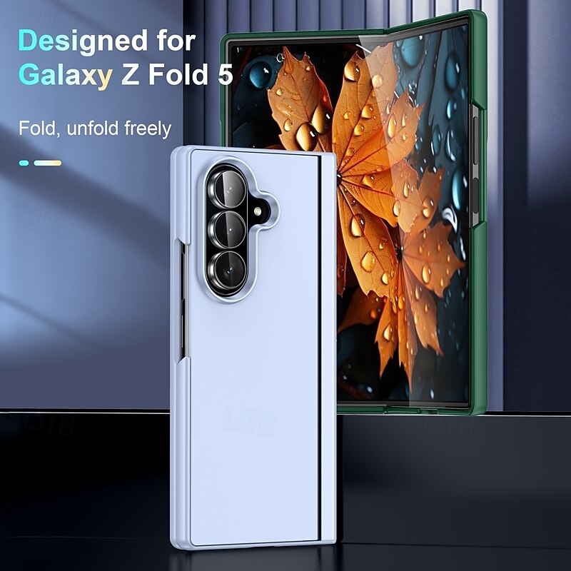 Phone Case For Samsung Galaxy Z Fold 7 Z Fold 6 Z Fold 5 Z Fold 4 Back Cover Kickstand Shockproof Retro PC3