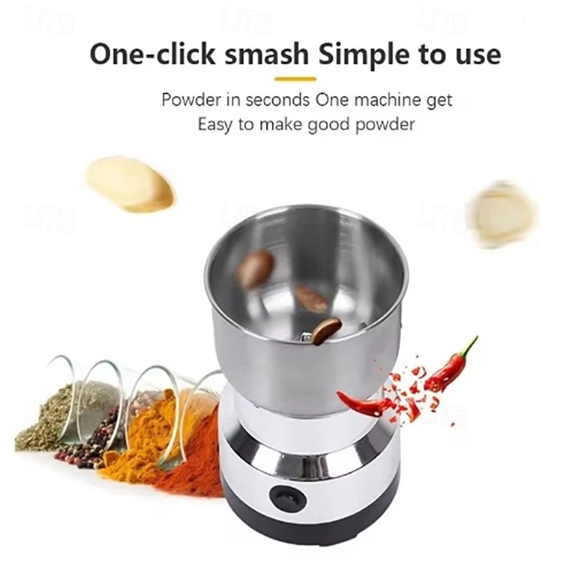 Kitchen Multifunctional 4 Blade Grain Grinder Coffee Chopping Home Electric Coffee Grinder Nut Bean Flavor Blender3