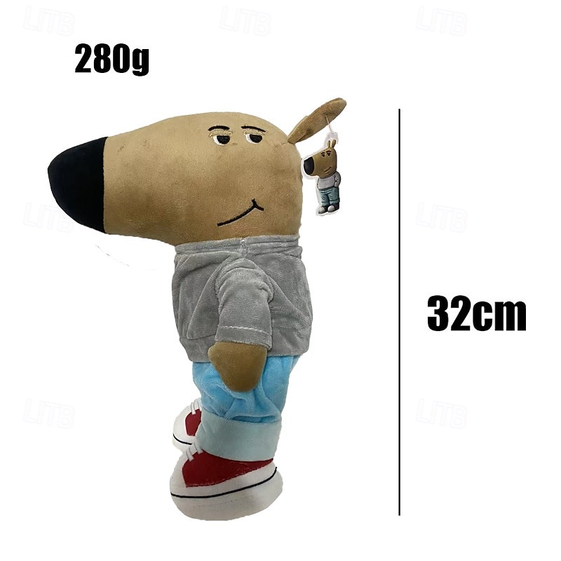 12.6 Inch Chill Guy meme Plush Stuffed Figure Pillow for Room Decor2