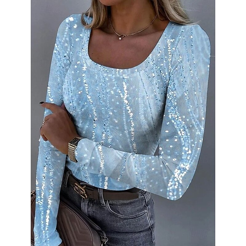 Women's Tunic Floral Graphic Plants Vintage Fashion Stylish Long Sleeve Square Neck Regular Tops Daily Print White Yellow Light Green Pink Royal Blue Spring Fall4