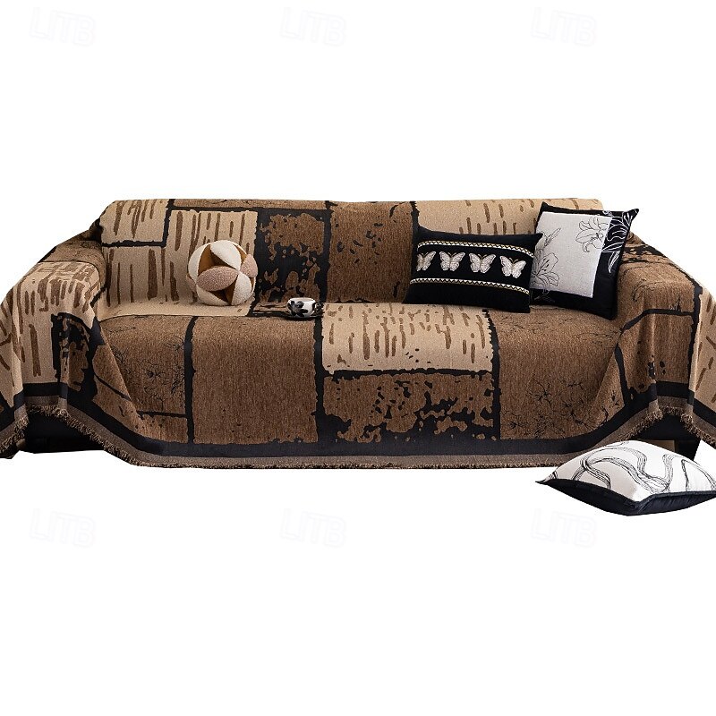 Chenille Full Cover Sofa Throw, Luxury All-Season Sofa Slipcover Blanket, One-Piece Sofa Cover2