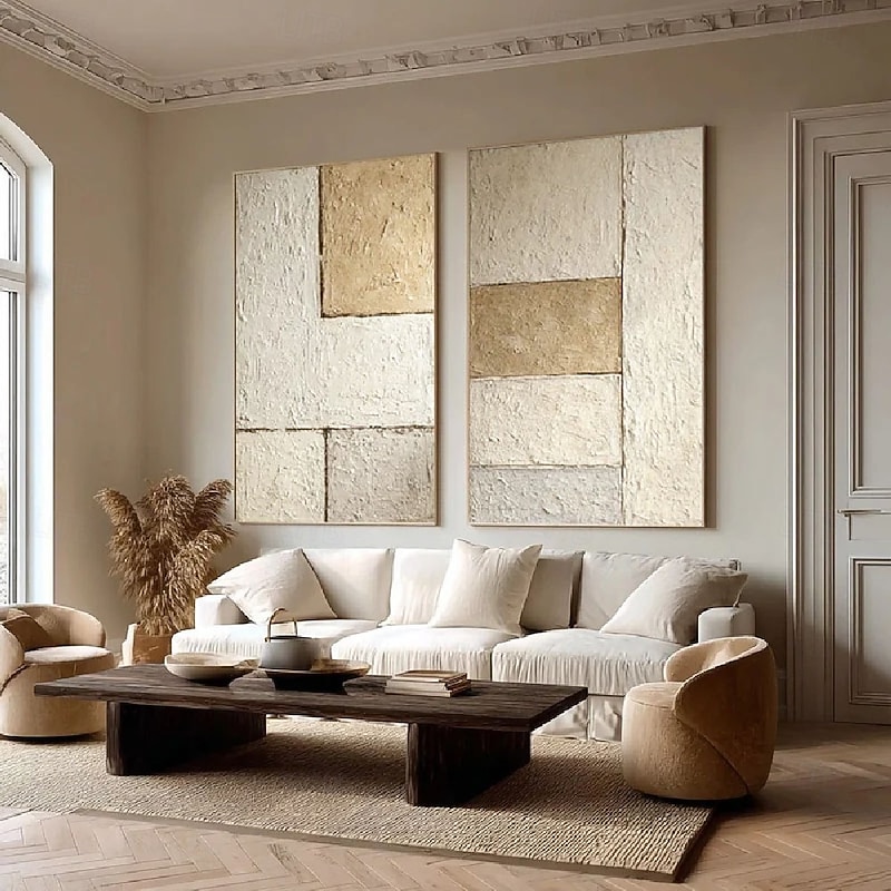 Handmade 3D Oil Painting Unique Texture Detailed Brushstrokes Modern Elegant Wall Art Home Decor Living Room Office Decorative Piece4