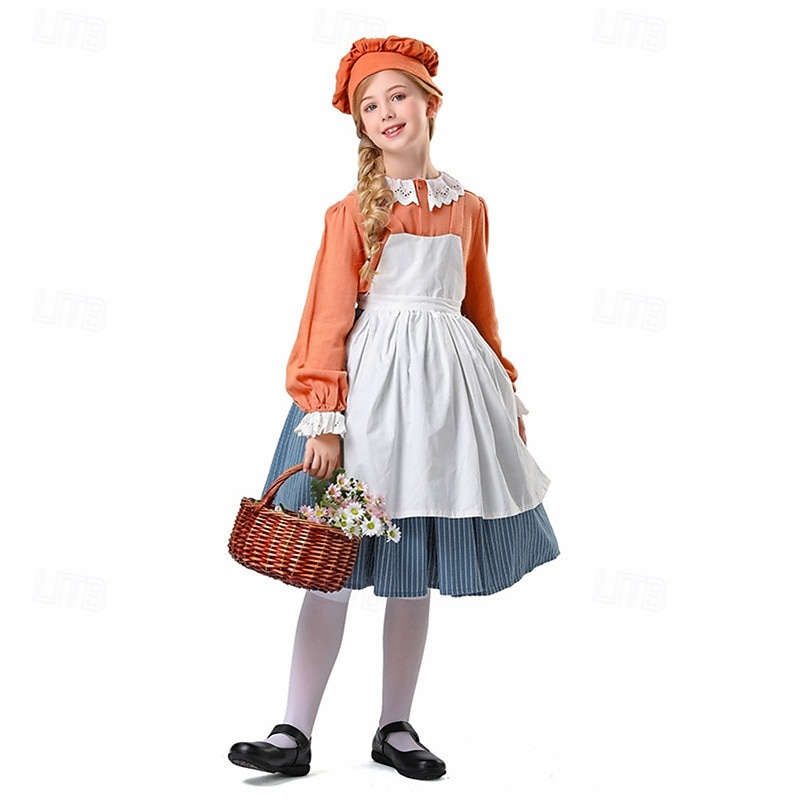 Halloween Masquerade Halloween Kid's Girls' Halloween Children's Day Masquerade Performance Halloween Easy Halloween Costumes Dress Up3