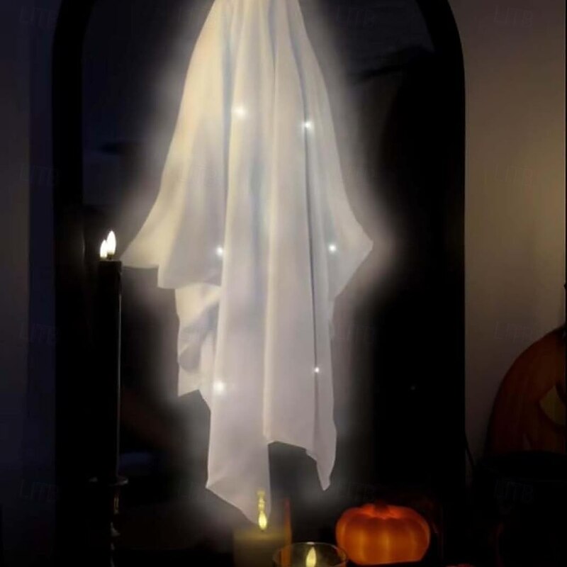 1 Pc Halloween New Unique Holographic Luminous Mirror Light Indoor Restaurant Wall Party Festival Witch Ghost Clown Ghost Bride Atmosphere Decoration Light Usb Power Supply 50 * 28CM/30 * 22.5CM4