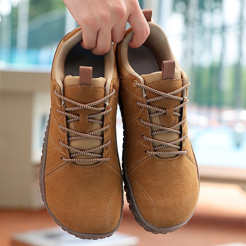 Men's Brown Casual Sneakers with Non-Slip Sole – Comfortable Outdoor Sport Shoes for Walking, Hiking and Daily Wear2