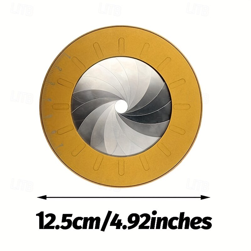 Precise Perfection Adjustable Precision Circle Drawing Tool - Dual Metallic Measuring Ruler for Pipe Diameters & Woodworking Designs, Non-Electric, Durable Brass Material, Woodworking Tool3