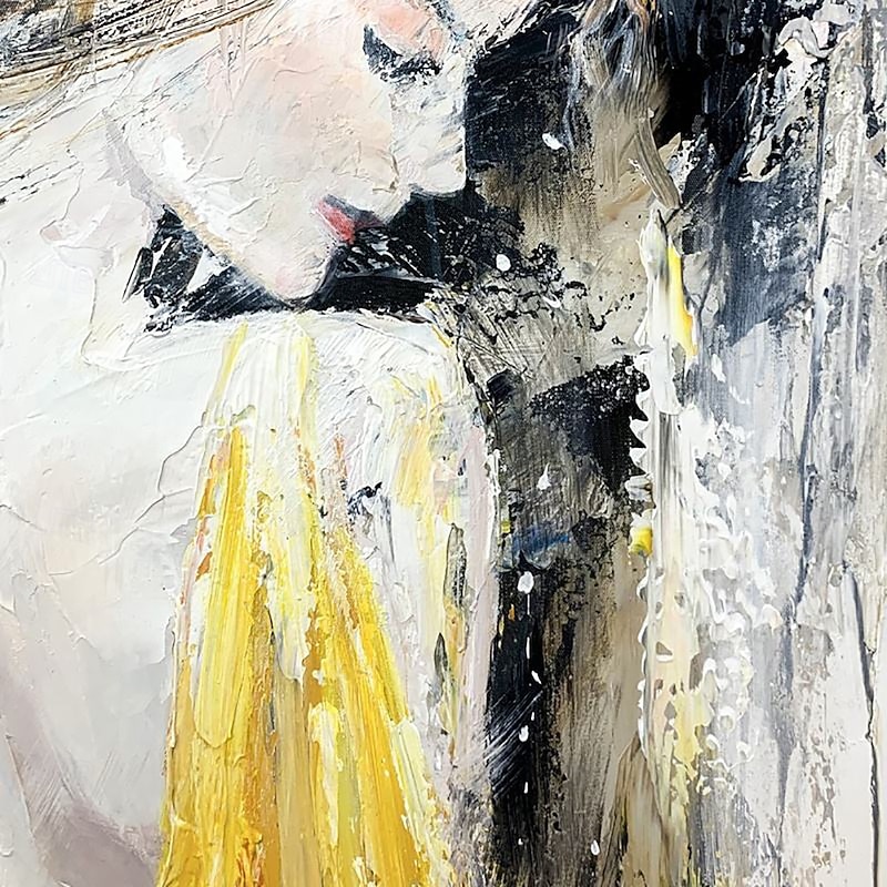 Handmade Oil Painting Canvas Wall Art Decoration Figure Portrait Girl's Back View for Home Decor Rolled Frameless Unstretched Painting3