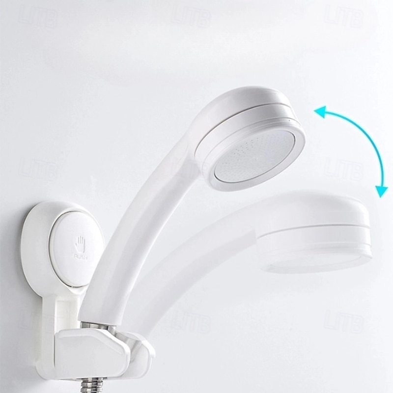 TAILI Wall Mounted Adjustable Suction Cup Shower Head Holder No Drill Installation for Smooth Surfaces Durable Shower Bracket for Handheld Showerheads3