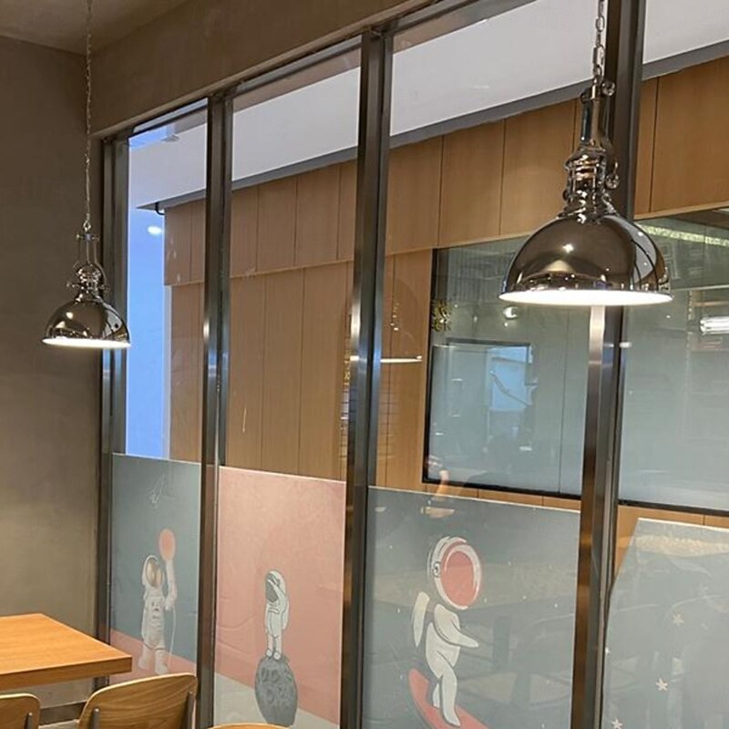 Contemporary Industrial Dome Iron 1-Light Pendant Light For Living Room3