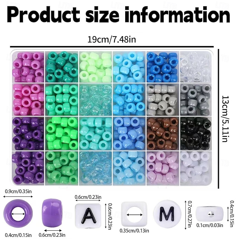 Clay Beads Bracelet Making Kit, Flat Preppy Beads for Friendship Jewelry Making,Polymer Heishi Beads with Charms Gifts for Teen Girls Crafts for Girls Ages 8-123