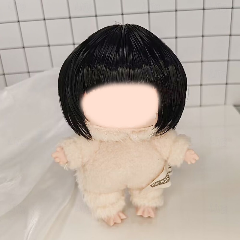 Doll Wig High Temperature Fiber Cute Kawaii Hair Wig Hair Accessories for 6.7in Doll or Blind Box Figure3