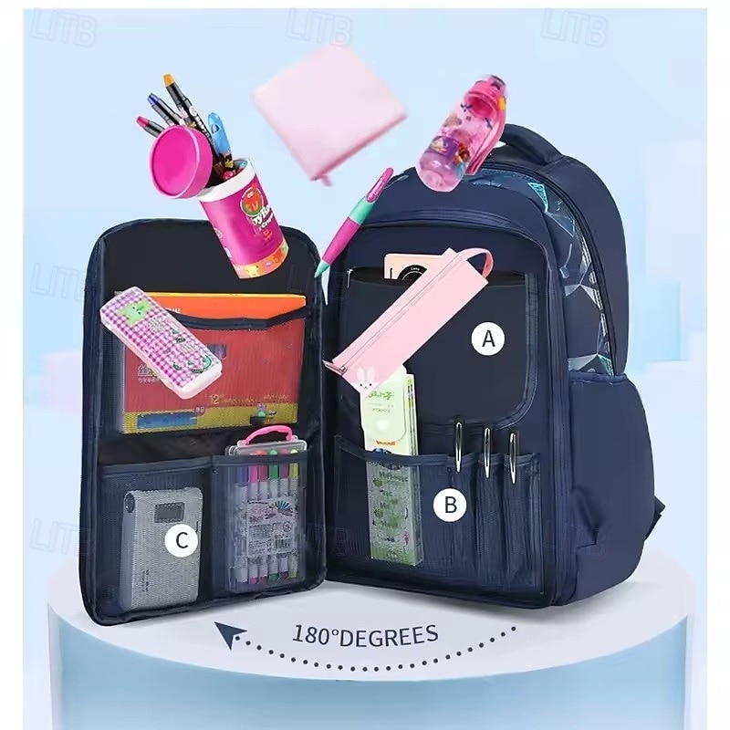 Grade 1-6 Waterproof School Bags Boys Primary School Backpacks Orthopedi Junior High Schoolbag Mochila Infantil2