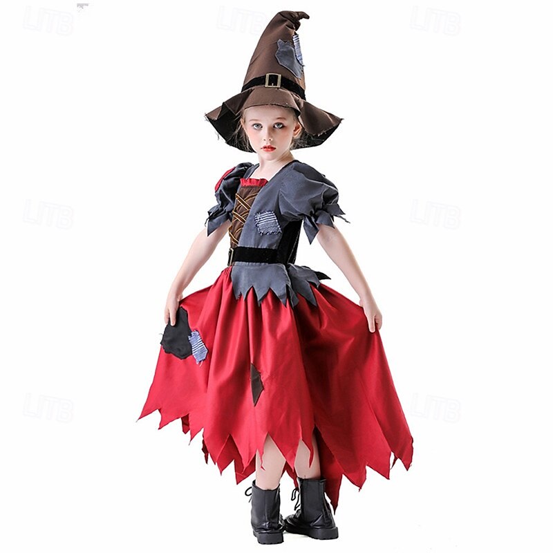 Cosplay Halloween Masquerade Halloween Kid's Girls' Halloween Children's Day Performance Halloween Easy Halloween Costumes Dress Up2
