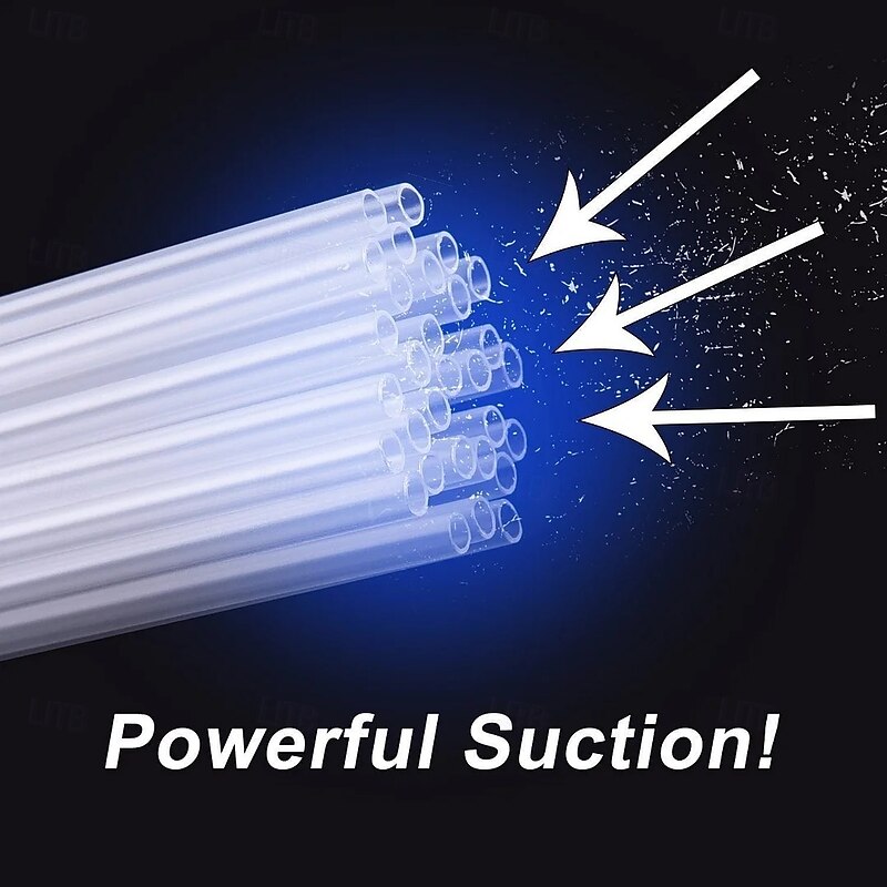 Hirundo Dust Cleaning Tube Upgraded Version Vacuum Cleaner Attachment with Flat Suction and Round Brush Head Universal Fit for Cleaning Dust Cracks and Hard to Reach Areas3