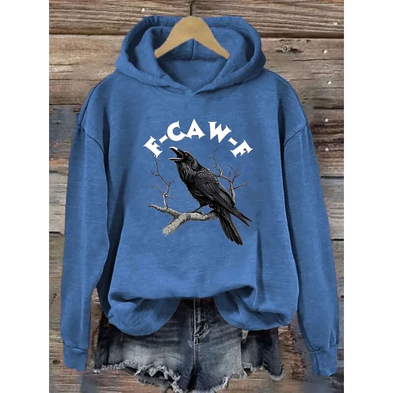 Halloween Women's Pullover Hoodie Sweatshirt Bat Graphic Letter Elegant Warm Active Long Sleeve Hooded Regular Tops Street Dailywear Casual Print Black White Blue Orange Green Spring Fall Winter3