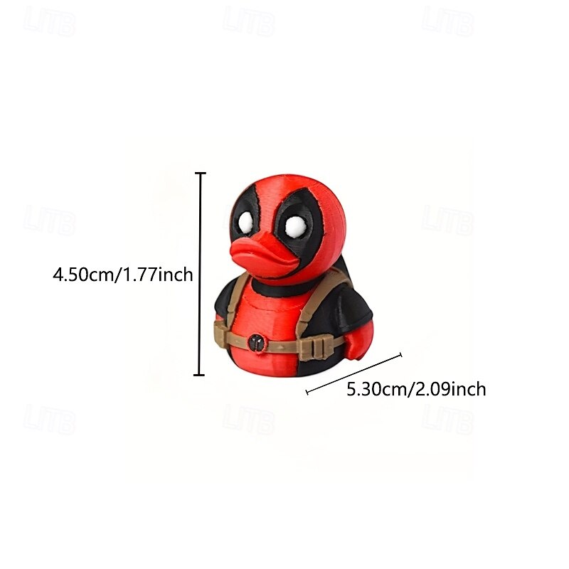 1pc MARVEL Deadpool Statue - Deadpool as Duck in Red Suit & Expressionless Mask Perfect Gift for Marvel Fans Birthday Easter Thanksgiving Christmas3
