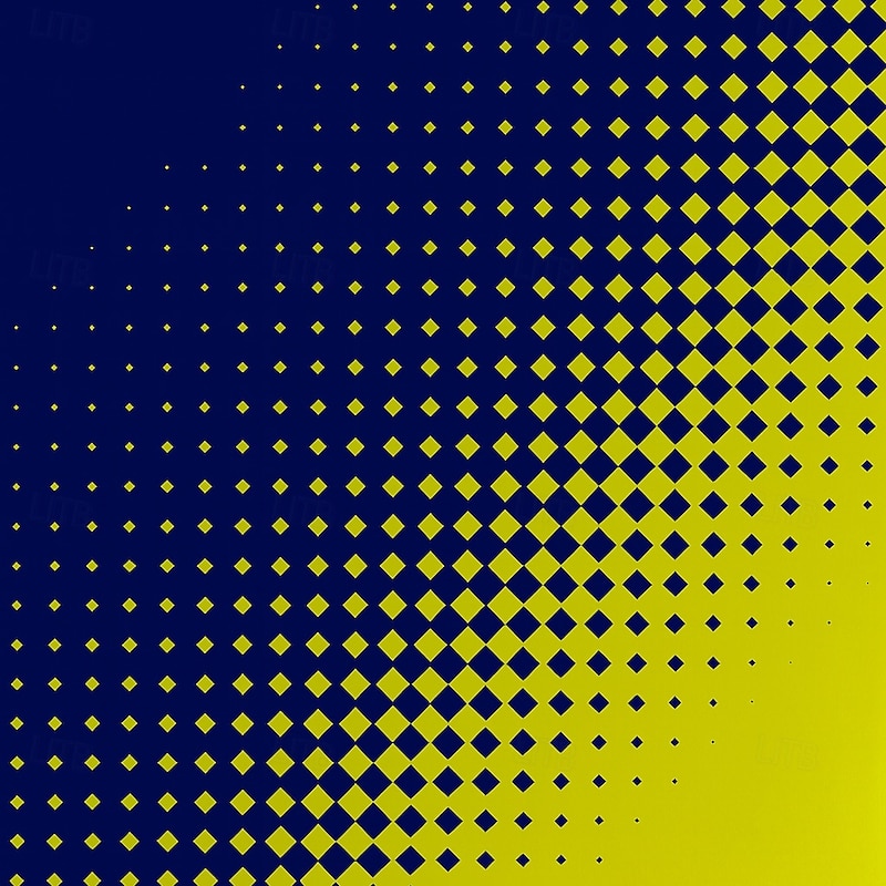 Men's Geometic Golf Polo Long Sleeve Polo Shirts Lapel Casual Athleisure Daily Wear 3D Print Buttons Spring Fall Winter Yellow Orange Green4