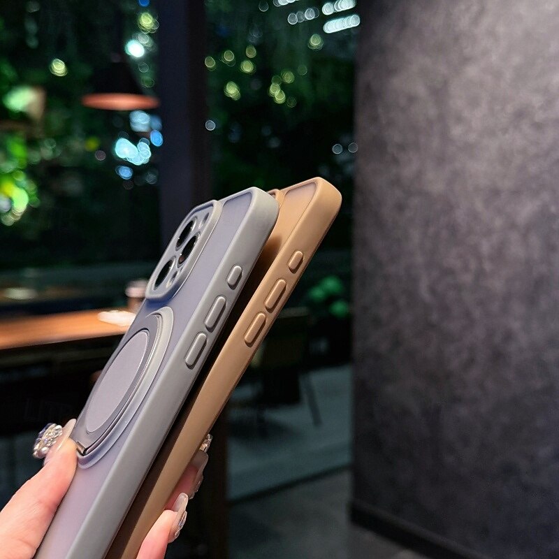 Phone Case For iPhone 17 Pro Max 17 Air 16 15 14 Pro Max Plus 13 Pro Max Back Cover Support Wireless Charging Kickstand Shockproof Retro PC4