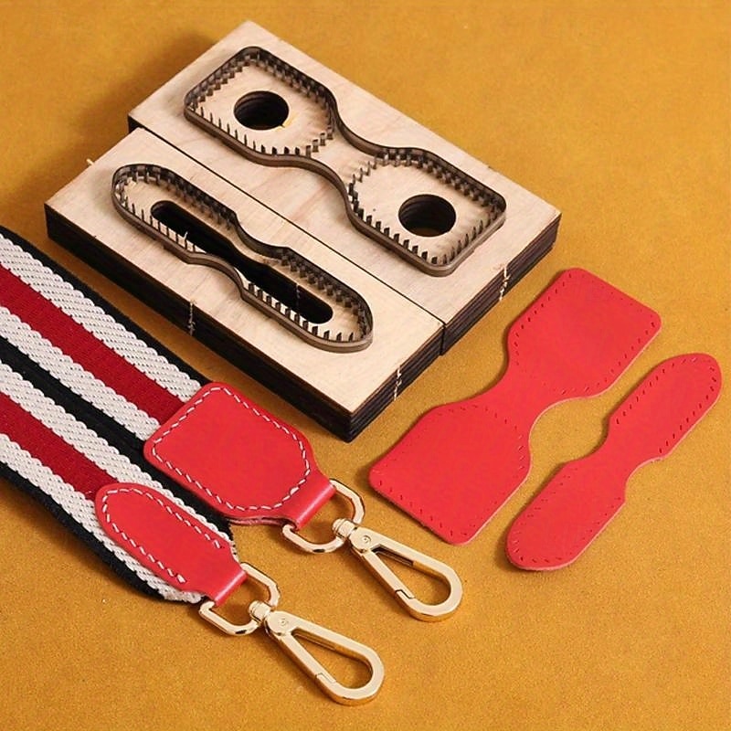 Creative DIY Bag Strap Cutting Die Wooden Template for Handcrafted Leather Projects