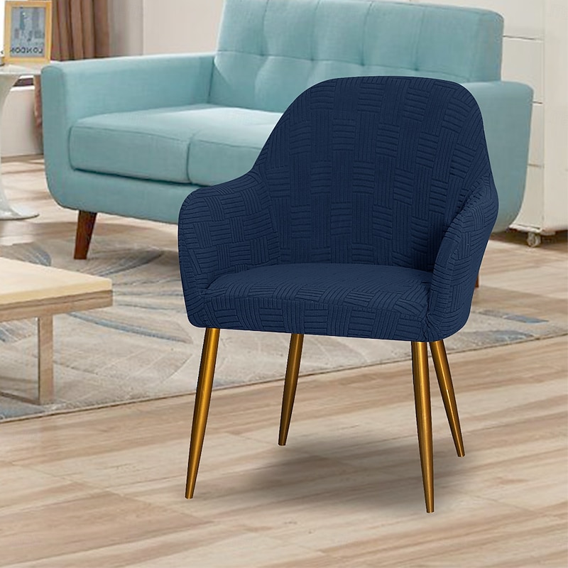 5x5 Grid High Armrest Chair Cover - Stretchable Protective Slipcover for Armchairs, Durable & Stylish Fit for Living Room Furniture4