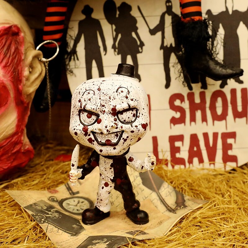 Art The Clown Figure Terrifier Statue Horror Movie Action Figures Killer Clown Bust Sculpture Terrify Merch Collectible Home Office Garden Decor3
