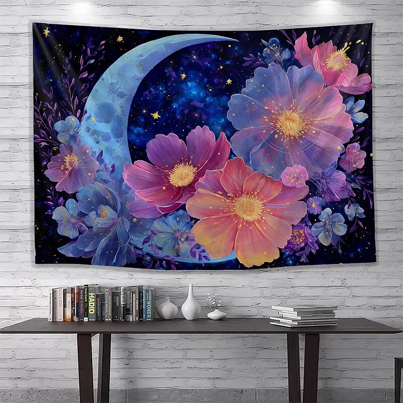 Tapestry Banners Wall Hangings Moon Fantasy Mystic Bedroom Living Room Dorm Home Decor3