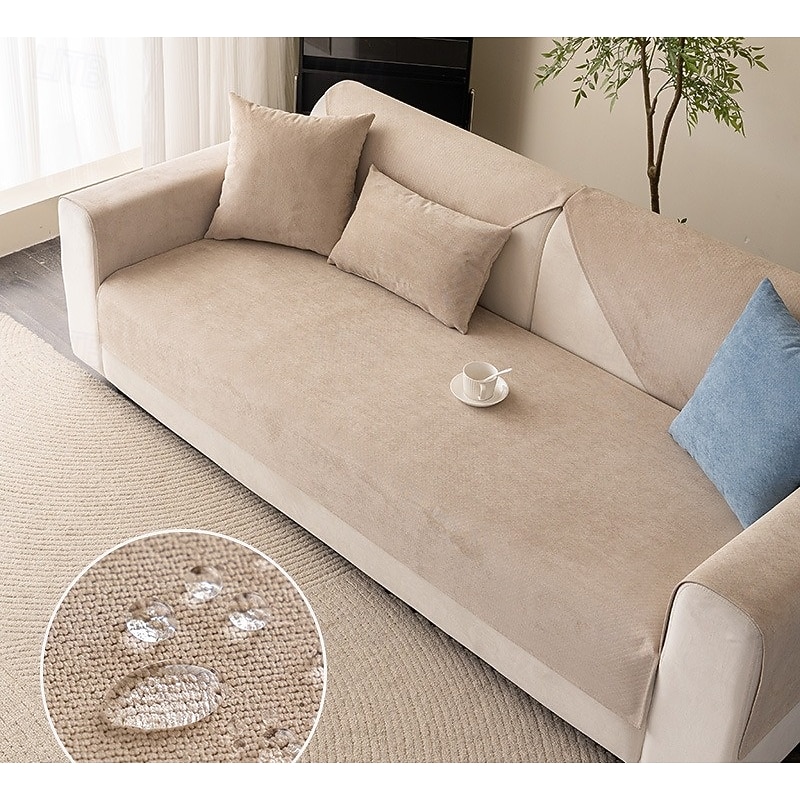 Waterproof Sofa Cover for Pets, Non-Slip Couch Protector, Anti-Scratch Furniture Cover, Washable Slipcover for All Seasons