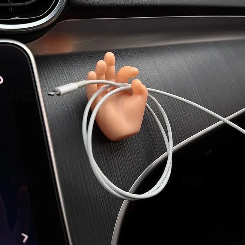 OK Multi-functional Car Glasses Clip Glasses Frame Charging Cable Car Storage Car Fashion Glasses Clip Creative Car Interior Accessories4